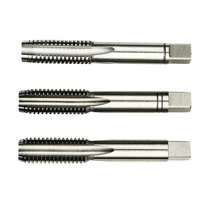 Maier DIN 351 3 Parçalı Takım - Whitworth - HSS El Kılavuzları  (Ölçü Seçeneklerine Bakınız) BSW 9/16'' x 12