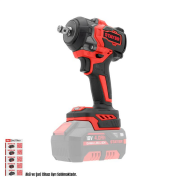 Stayer STY-IWB550 Kömürsüz Akülü Somun Sıkma 1/2'' Li-ion 18V (Aküsüz Solo Makina)
