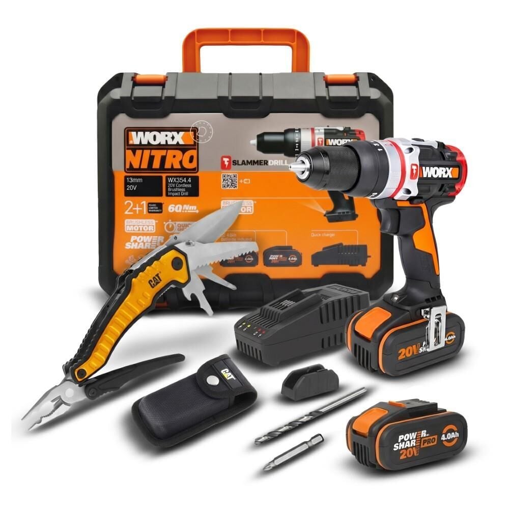 Worx WORX 20Volt 4.0Ah Kömürsüz Darbeli Matkap En Ucuz Fiyatları ve Özellikleri