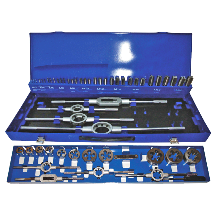 Maier MKTK320 55 Parça M3-20 HSS Kılavuz Pafta Takımı