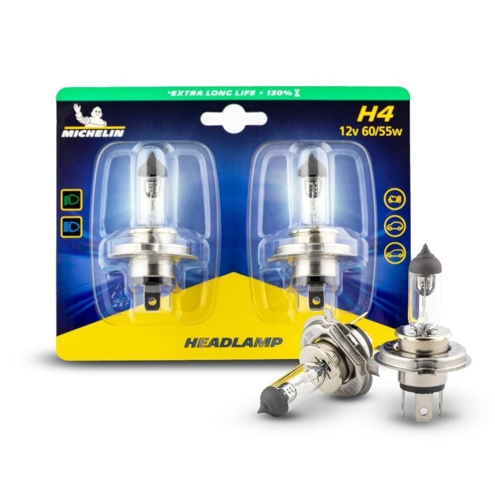 Michelin Michelin 12Volt60/55Watt 1650 Lümen H4 2’li Halojen Far Seti En Ucuz Fiyatları ve Özellikleri