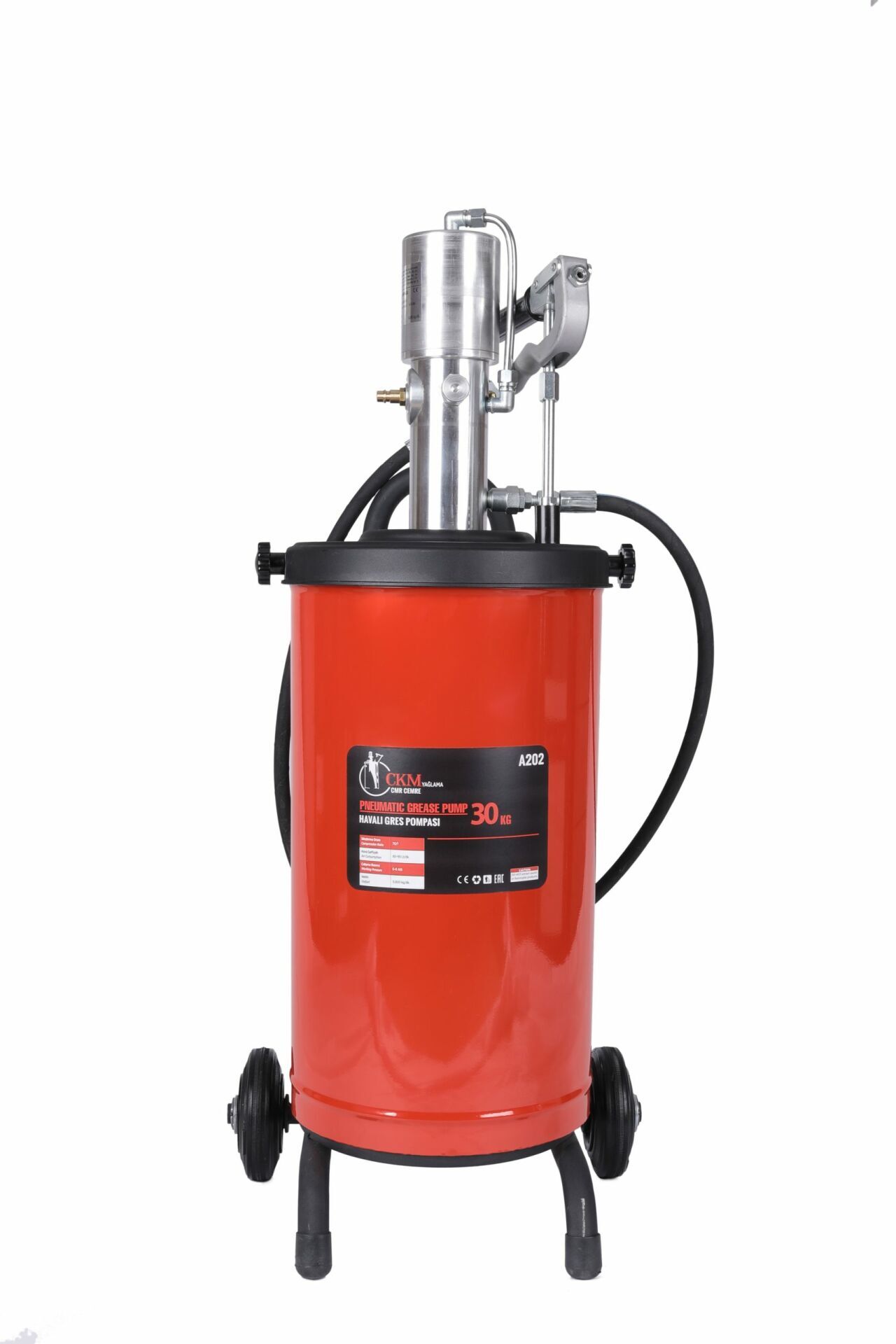 CKM A2 Havalı Gres Pompa  A202 - 25~30 kg  40,5x40,5x91 cm