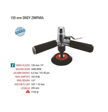 Emax ET-5715A 150 mm. Havalı Dikey Zımpara