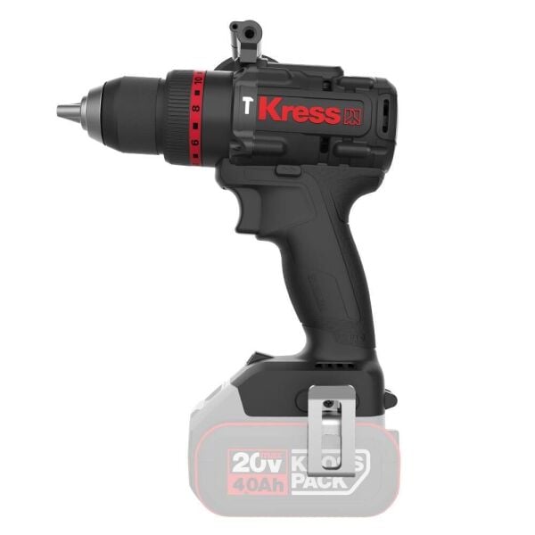 Kress KUC33.91 20Volt 95Nm Kömürsüz Profesyonel Şarjlı Darbeli Matkap (Akü Dahil Değildir)
