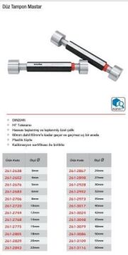 Werka Düz Tampon Mastar (Ölçü Seçeneklerine Bakınız) 6mm