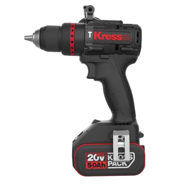 Kress KUC33.1 20Volt/5.0Ah Li-ion 95Nm Çift Akülü Kömürsüz Profesyonel Şarjlı Darbeli Matkap