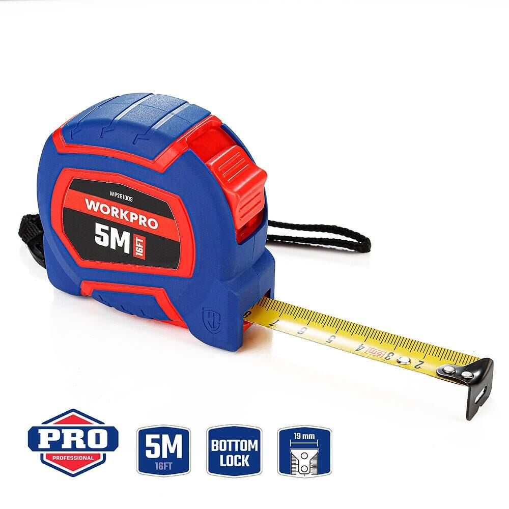 Workpro WORKPRO WP261009 5Mx19mm/16Ft. Naylon Kaplama Sarı Çelik Şerit Metre En Ucuz Fiyatları ve Özellikleri