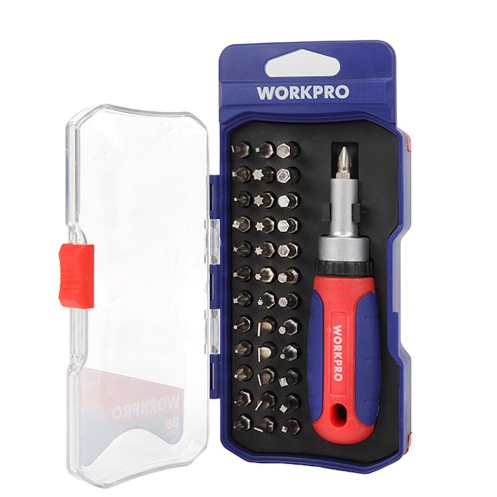 Workpro WORKPRO WP200517 38 Parça Profesyonel CR-V Cırcırlı Bits Tornavida Seti En Ucuz Fiyatları ve Özellikleri