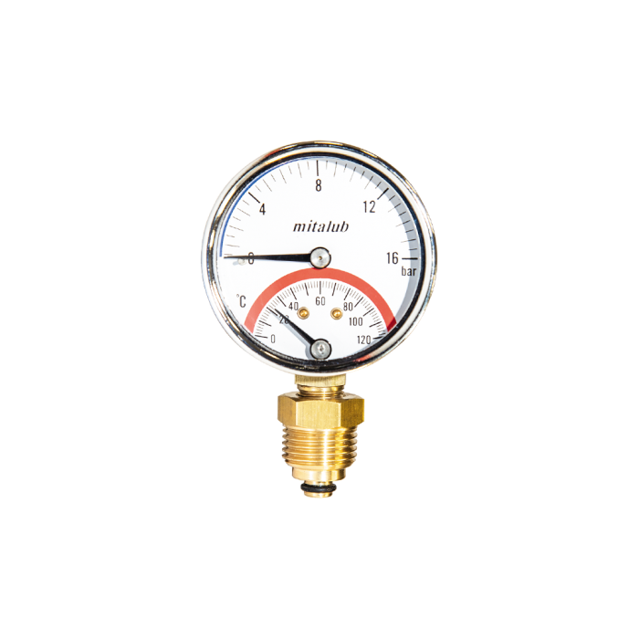 Mitalub Termometreli Alttan Manometreler(Ölçü Seçeneklerine Bakınız)