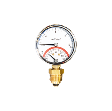 Mitalub Termometreli Alttan Manometreler(Ölçü Seçeneklerine Bakınız)