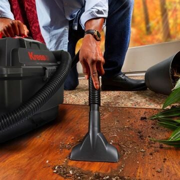 Kress KH035.9 20Volt 250W/17Kpa Flexi Esnek Hortumlu Şarjlı Islak/Kuru Süpürge & Üfleme (Akü Dahil Değildir)