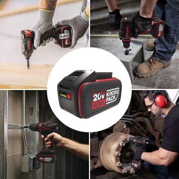 Kress KAB24 20Volt 6.0Ah Li-ion Kross Pack Profesyonel Yedek Akü