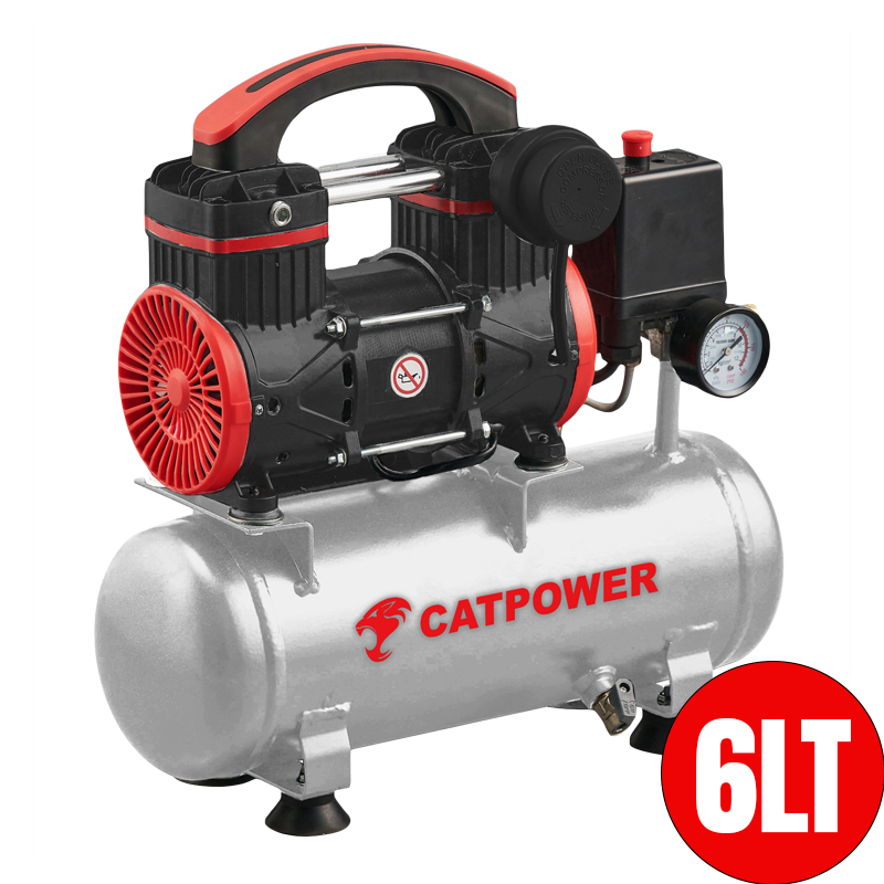 Catpower Sessiz Ve Yağsız Kompresör 1 HP 6 LT