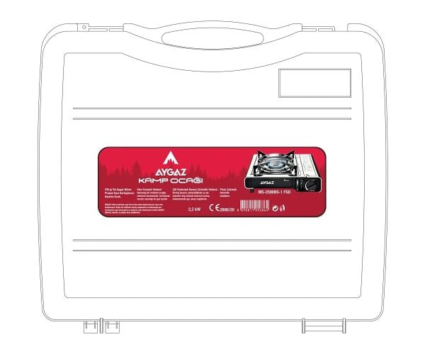 Aygaz MS-2500BS-1 FSD Kamp Tipi Premium Kartuşlu Ocak