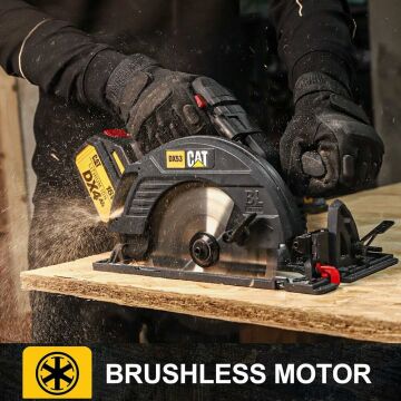 CAT DX53 18Volt 4.0Ah 185mm Kömürsüz Profesyonel Daire Testere