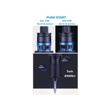 Emax ET-3148 6mm. 1700 RPM Shut-Off Düz Havalı Tornavida