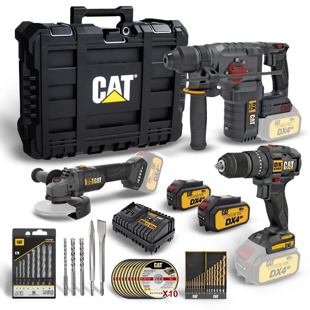 Cat CAT DXK302 DX1010 + DX2150 + DX3131 3 Parça Kombo Set + 39 Parça Aksesuar Seti En Ucuz Fiyatları ve Özellikleri
