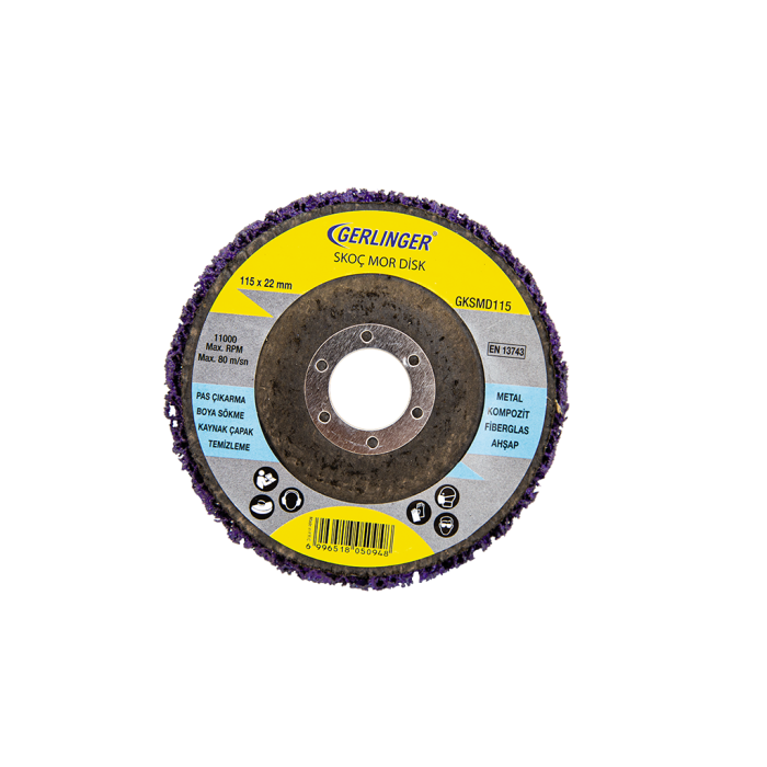 Gerlinger Skoç Mor Disk (Ölçü Seçeneklerine Bakınız) 115 x 10 mm - FLAP