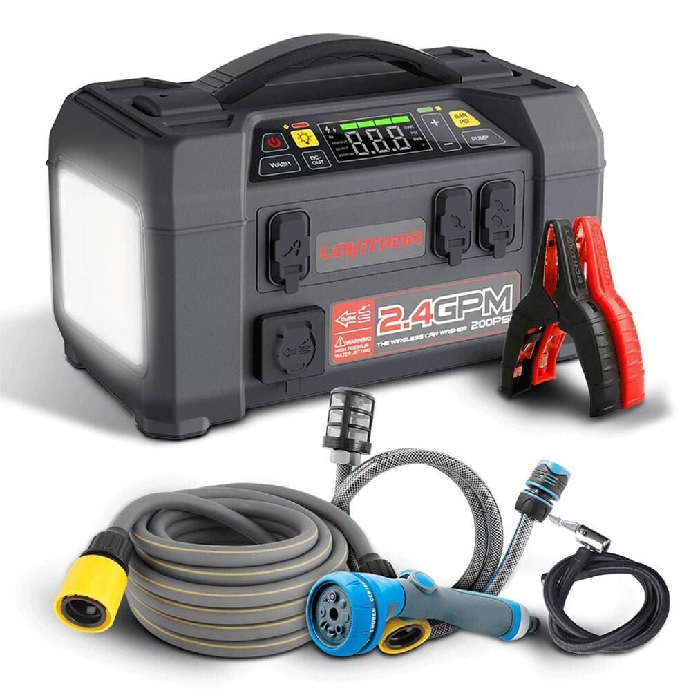 Lokithor Lokithor AW401 12V 2500Amp Li-Polimer Akıllı Akü Takviye + Pompa + Basınçlı Yıkama + Powerbank + Led Lamba En Ucuz Fiyatları ve Özellikleri