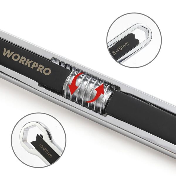 WORKPRO WP272016 5/27mm CR-V Üniversal Ayarlanabilir
