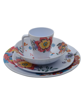 Kamp Figürlü Melamin Tabak Seti