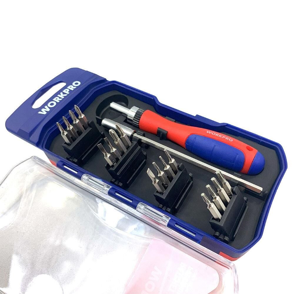 Workpro WORKPRO WP200516 18 Parça Profesyonel CR-V Cırcırlı Hassas/Elektronikçi Bits Tornavida Seti En Ucuz Fiyatları ve Özellikleri