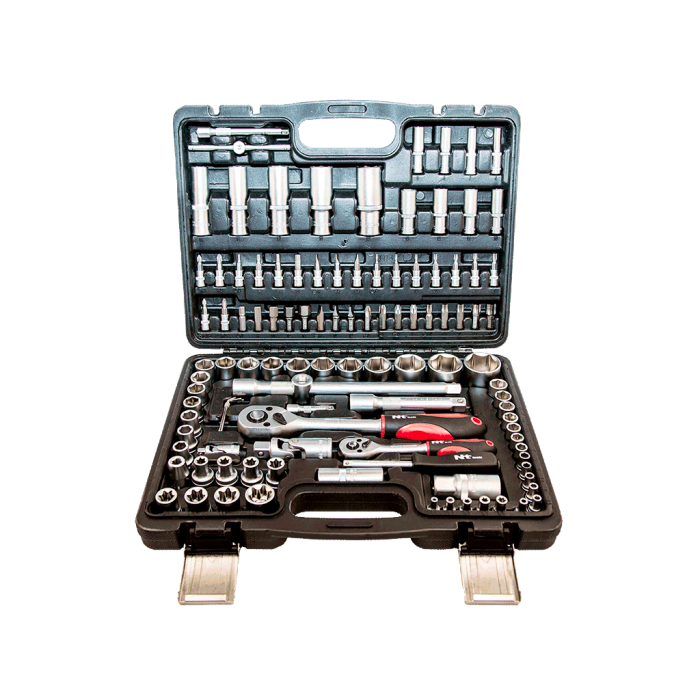 NT Tools NCSET1412 108 Parça 1/4'' ve 1/2'' 6pt CR-V Bits ve Lokma Seti