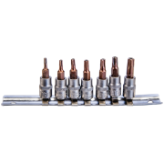 NT Tools NCSET14S 7 Parça 1/4'' CR-V Star Delikli Torx Lokma Seti