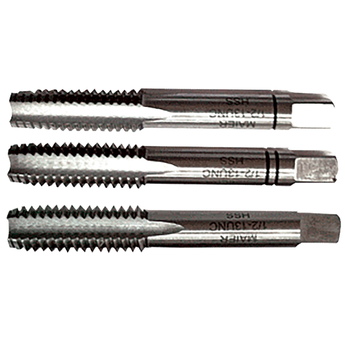 Maier DIN 351 3 Parçalı - UNC - HSS El Kılavuzları (Ölçü Seçeneklerine Bakınız) UNC 3/4'' x 10