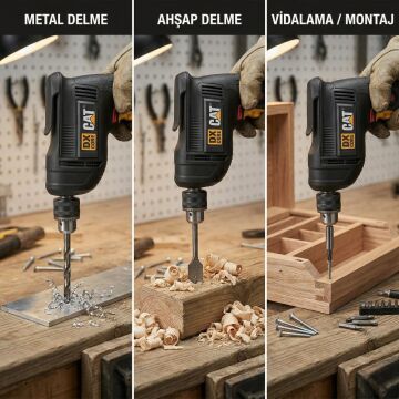 CAT DX1150 450Watt 10mm Profesyonel Darbesiz Matkap