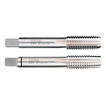 Werka DIN2181 - 2 Parçalı Takım - HSS Düz El Kılavuzu (Ölçü Seçeneklerine Bakınız)