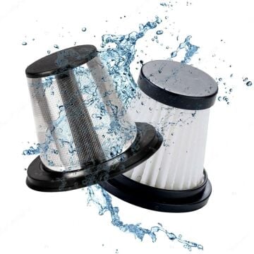 KOBB KBV20F 12V/Şarjlı Hibrit Araç Süpürgesi İçin Yedek HEPA+Çelik Filtre