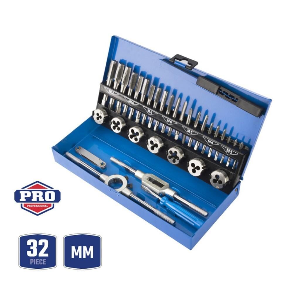 Workpro WORKPRO WP309008 32 Parça Profesyonel Metrik Kılavuz ve Pafta Takımı Diş Açma Seti En Ucuz Fiyatları ve Özellikleri