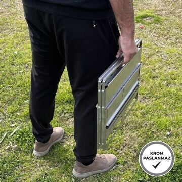 Fiways Katlanır Krom Paslanmaz Mangal