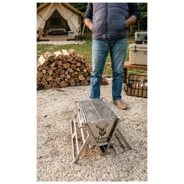 Fiways Katlanır Krom Paslanmaz Mangal