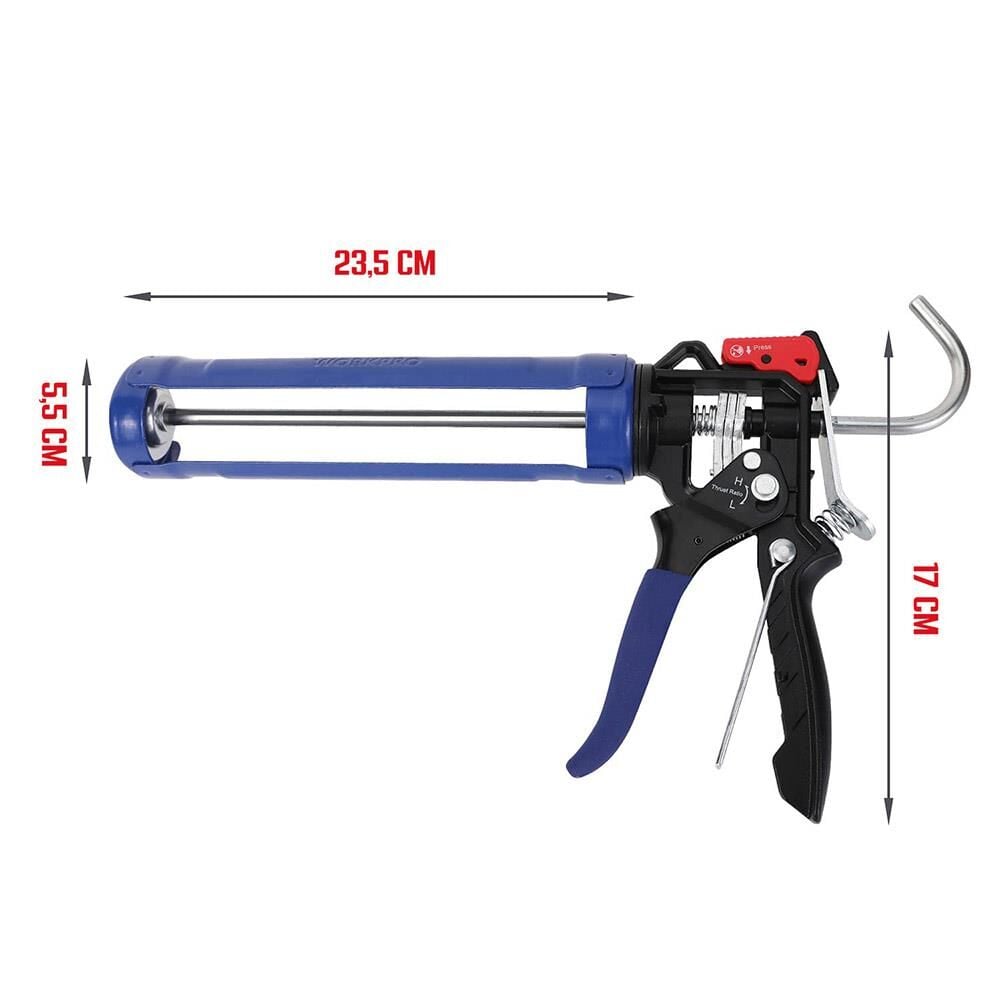 Workpro WORKPRO WP224001 230mm Ağır Hizmet Tipi Metal Silikon/Mastik Tabancası En Ucuz Fiyatları ve Özellikleri