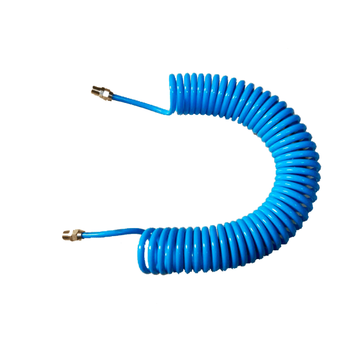 Yama Poliüretan Sabit Pirinç Rekorlu Spiral Hortumlar (Ölçü Seçeneklerine Bakınız) 5 x 8mm - 7.5m