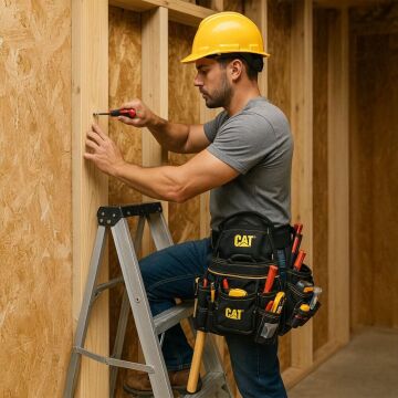 CAT DA980569 Kemerli Askı Kancalı Ağır Hizmet Bel Alet Çantası