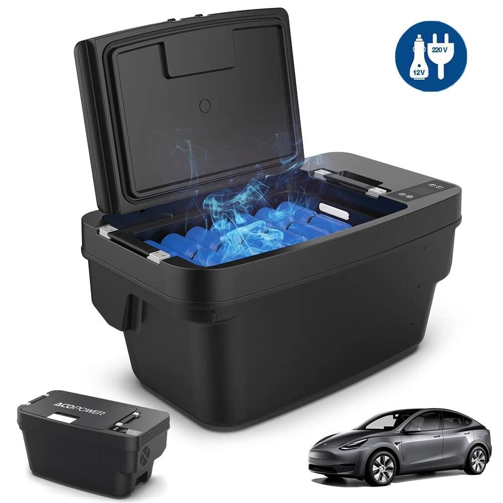 Acopower T35 12/24Volt 33Litre Tesla Model Y ile Uyumlu Kompresörlü Outdoor Oto Buzdolabı