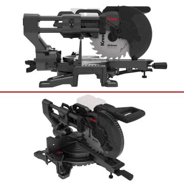 Kress KH483.9 40Volt 1400W 254MM Kömürsüz Kızaklı Bluetooth Bağlantılı Profesyonel Gönye Kesme (Akü Dahil Değildir)