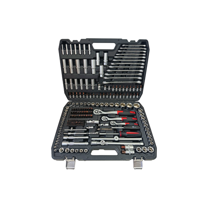 NT Tools NCSET218 218 Parça 1/2inç 3/8inç 1/4inç S2 Cr-V Lokma Seti