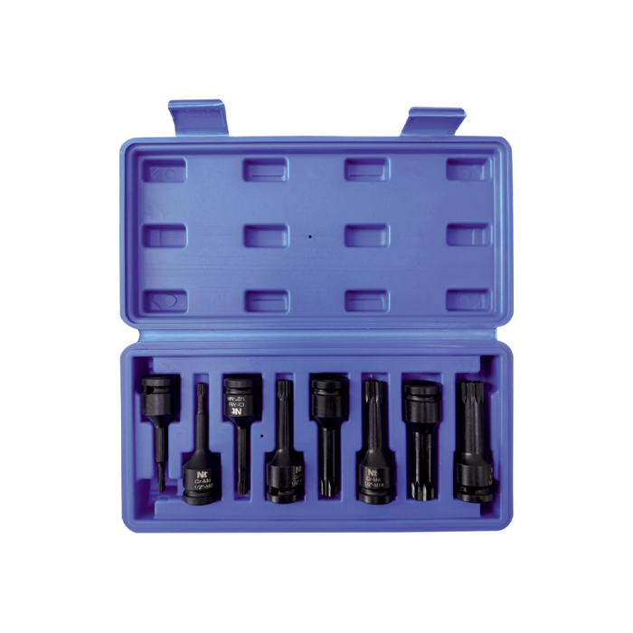 NT Tools NTZSETU12M 8 Parça 1/2inç Cr-Mo M-Tipi Uzun Lokma Seti