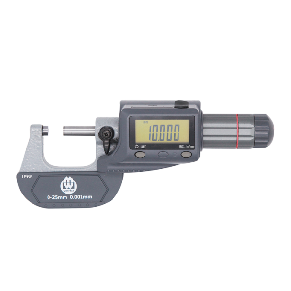 Werka IP65 Dijital Dış Çap Mikrometresi (Ölçü Seçeneklerine Bakınız)