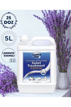 Camper Chem Karavan Tekne Tuvalet Kimyasalı Atık Parçalayıcı Koku giderci Lavanta 5 Litre