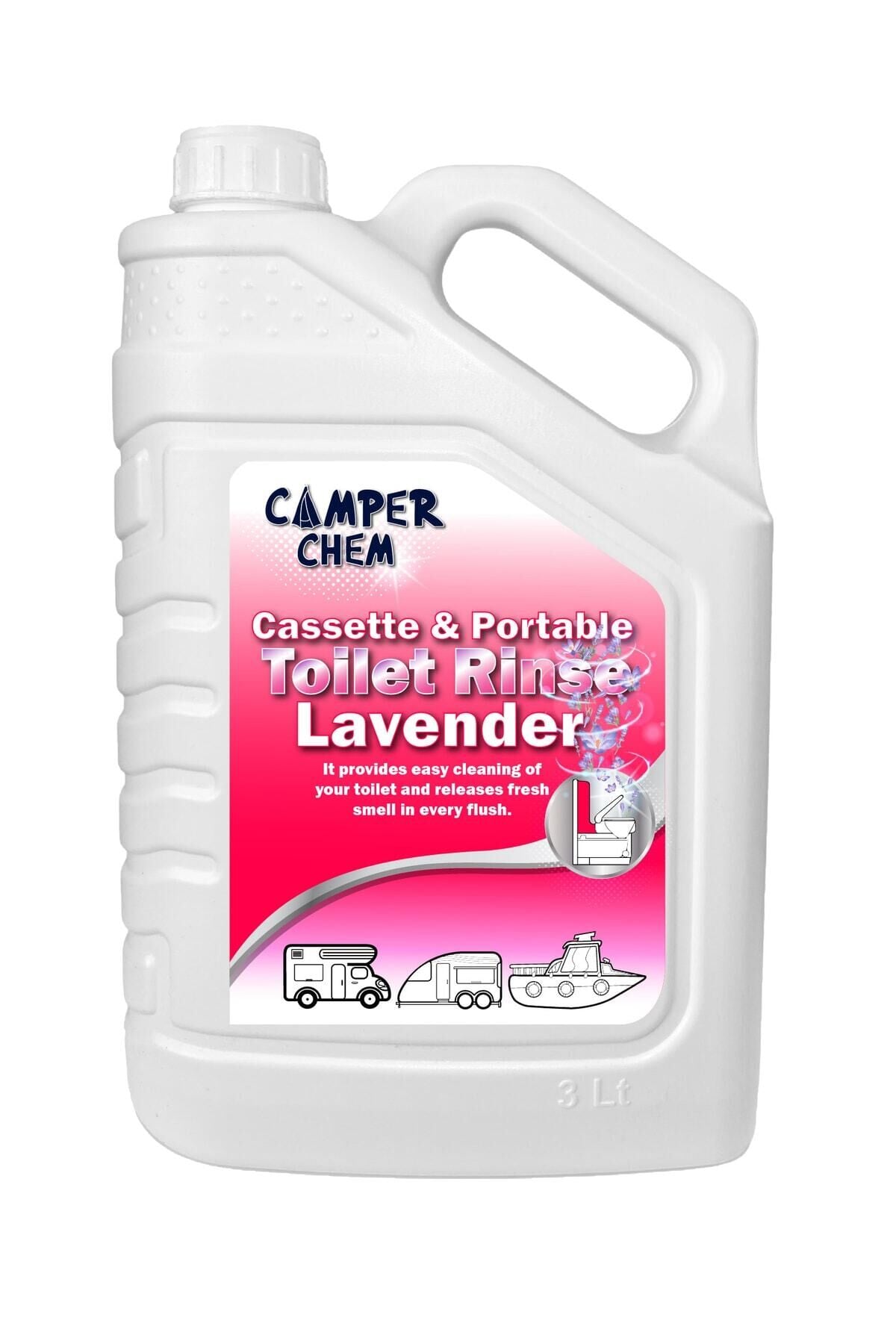 Camper Chem Karavan Tekne Tuvalet Kimyasalı- Toilet Rinse Lavender Sifon Kimyasalı 3 Lt