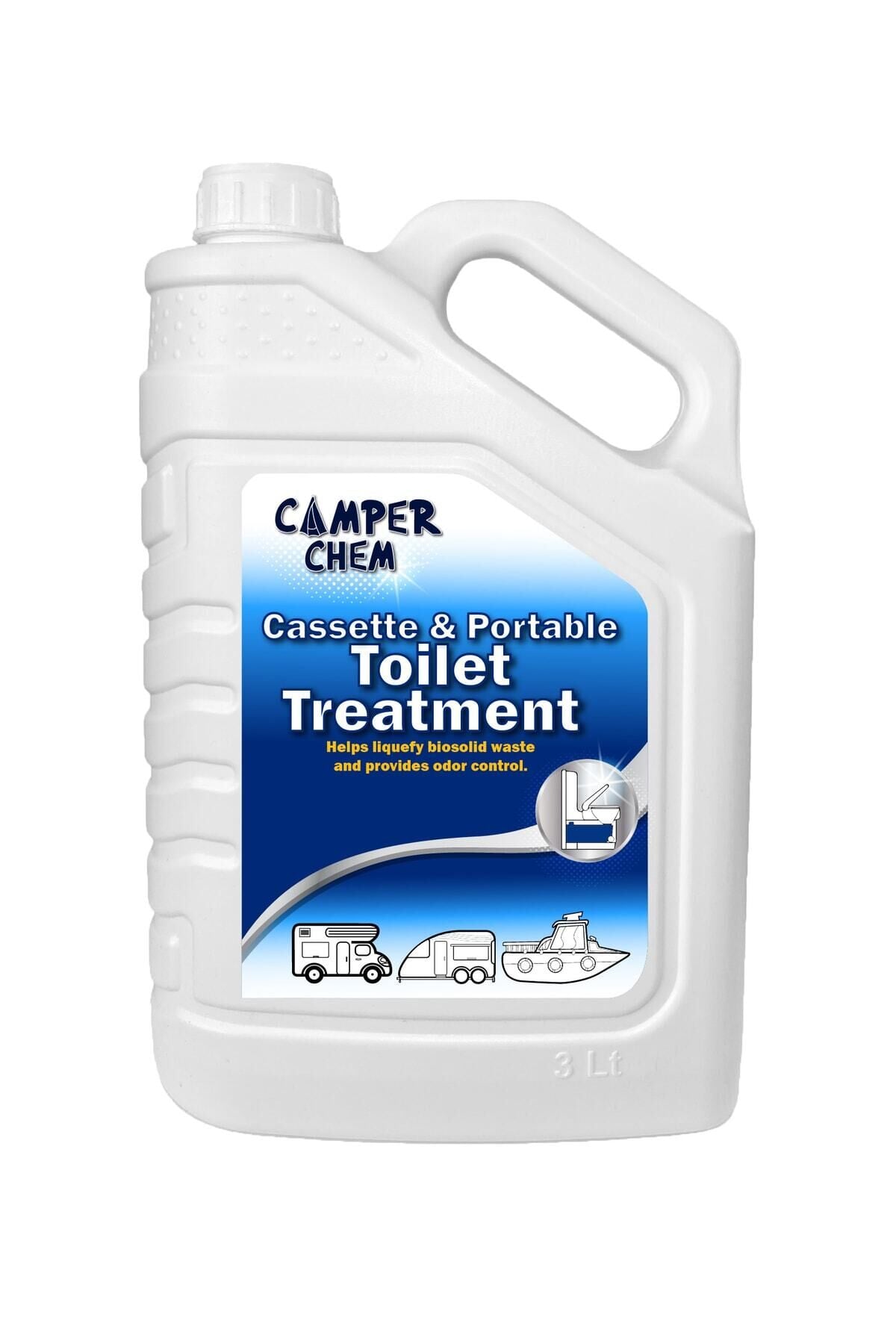 Camper Chem Karavan Tekne Tuvalet Kimyasalı - Toilet Treatment-atık Parçalayıcı Ve Koku Giderici 3 Lt