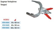 NT Tools Segman Yerleştirme Yengeçleri (Ölçü Seçeneklerine Bakınız) 80 x 120mm